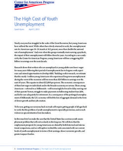 The High Cost of Youth Unemployment