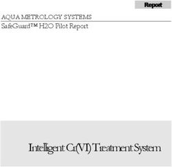 Intelligent Cr(VI) Treatment System - AQUA METROLOGY SYSTEMS SafeGuard H2O Pilot Report