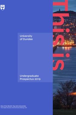 Universi of Dundee - Undergraduate Prospectus 2019 One of the World's Top 200 Universities - Times Higher Education