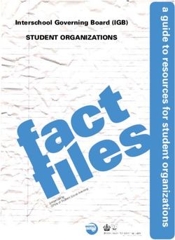 STUDENT ORGANIZATIONS - Interschool Governing Board (IGB) - Columbia ...