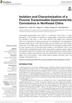 Isolation and Characterization of a Porcine Transmissible Gastroenteritis Coronavirus in Northeast China