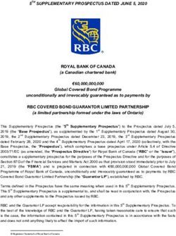 5TH SUPPLEMENTARY PROSPECTUS DATED JUNE 5, 2020