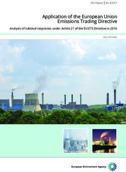 Application of the European Union Emissions Trading Directive - Analysis of national responses under Article 21 of the EU ETS Directive in 2016 ...