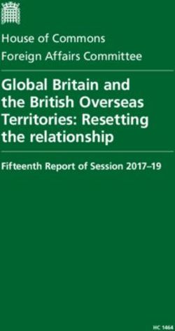 Global Britain and the British Overseas Territories: Resetting the relationship - House of Commons Foreign Affairs Committee - Parliament ...