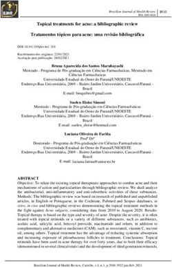 Topical treatments for acne: a bibliographic review Tratamentos tópicos para acne: uma revisão bibliográfica - Brazilian Journals