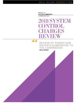 2018 SYSTEM CONTROL CHARGES REVIEW - REVIEW OF POWER AND WATER'S SUBMISSION TO THE COMMISSION