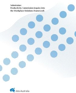 Submission: Productivity Commission inquiry into the Workplace Relations Framework