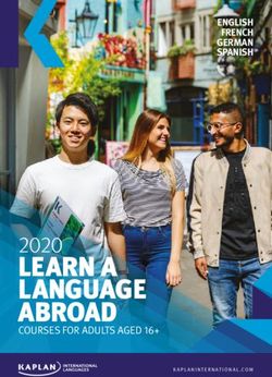 LEARN A LANGUAGE ABROAD 2020 - ENGLISH FRENCH GERMAN SPANISH - Kaplan International