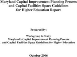 Maryland Capital Improvement Planning Process and Capital Facilities Space Guidelines for Higher Education Report