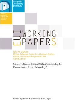 RSCAS 2020/16 Robert Schuman Centre for Advanced Studies Global Governance Programme-386 Cities vs States: Should Urban Citizenship be Emancipated ...