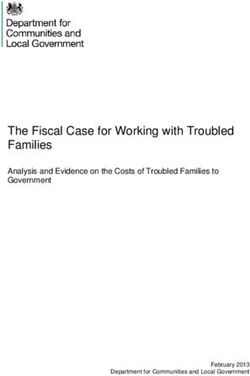The Fiscal Case for Working with Troubled Families - Analysis and Evidence on the Costs of Troubled Families to Government