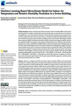 Machine Learning-Based Microclimate Model for Indoor Air Temperature and Relative Humidity Prediction in a Swine Building - MDPI