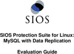 SIOS PROTECTION SUITE FOR LINUX: MYSQL WITH DATA REPLICATION EVALUATION GUIDE