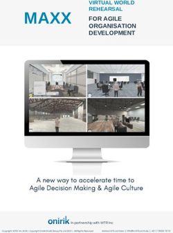 MAXX FOR AGILE ORGANISATION DEVELOPMENT - VIRTUAL WORLD REHEARSAL - WTRI