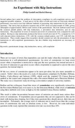 An Experiment with Skip Instructions