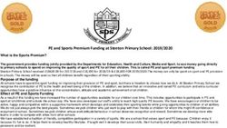 PE and Sports Premium Funding at Steeton Primary School: 2019/2020