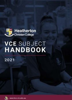 HANDBOOK VCE SUBJECT Heatherton - Heatherton Christian College