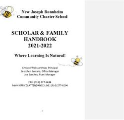 SCHOLAR & FAMILY HANDBOOK - 2021-2022 New Joseph Bonnheim Community Charter School