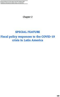 SPECIAL FEATURE Fiscal policy responses to the COVID-19 crisis in Latin America 103