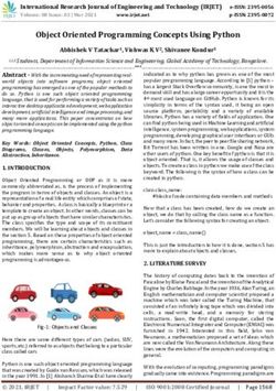 Object Oriented Programming Concepts Using Python - IRJET