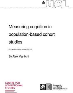 Measuring cognition in population-based cohort studies - By Alex Vasilichi CLS working paper number 2021/5