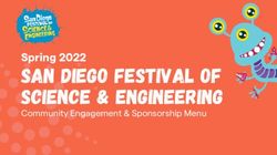 San Diego Festival of Science & engineering - Spring 2022 - Community Engagement & Sponsorship Menu - San Diego Festival of Science & Engineering