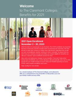 Welcome to The Claremont Colleges Benefits for 2021!