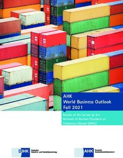 AHK World Business Outlook Fall 2021 - Results of the Survey by the Network of German Chambers of Commerce Abroad (AHKs) - DIHK