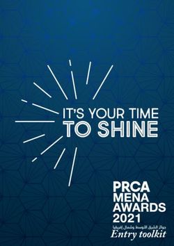 TO SHINE - Entry toolkit - PRCA MENA