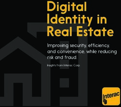 Digital Identity in Real Estate - Improving security, efficiency, and convenience, while reducing risk and fraud - Interac