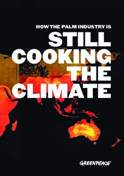 STILL COOKING THE CLIMATE - HOW THE PALM INDUSTRY IS - India Environment Portal