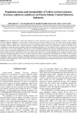 Population status and sustainability of Yellow-crested cockatoo