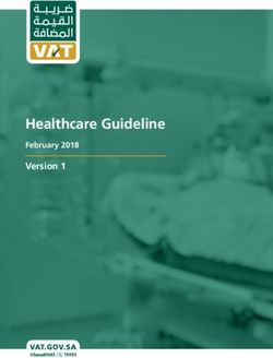 Healthcare Guideline Version 1 - February 2018