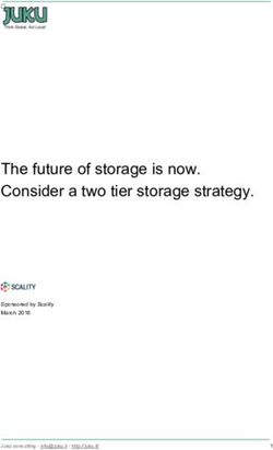 The future of storage is now. Consider a two tier storage strategy - Sponsored by Scality March 2016 - Juku.it