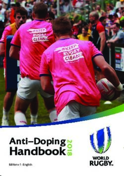 HANDBOOK ANTI-DOPING - SUPERSPORT