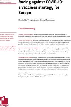 Racing against COVID-19: a vaccines strategy for Europe - Bruegel