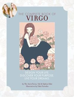 VIRGO - DESIGN YOUR LIFE. LIVE YOUR DREAMS. DISCOVER YOUR PURPOSE - THE COMPLETE BOOK OF - Astrostyle
