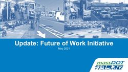 Update: Future of Work Initiative - May 2021 - Mass.gov