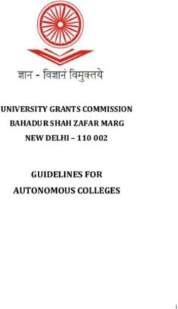 GUIDELINES FOR AUTONOMOUS COLLEGES - UNIVERSITY GRANTS COMMISSION BAHADUR SHAH ZAFAR MARG NEW DELHI 110 002 - UGC