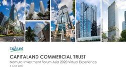 CAPITALAND COMMERCIAL TRUST - Nomura Investment Forum Asia 2020 Virtual Experience 4 June 2020 - Invest With CapitaLand