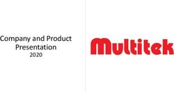 Company and Product Presentation 2020 - Multitek
