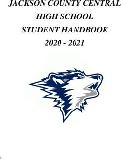 JACKSON COUNTY CENTRAL HIGH SCHOOL STUDENT HANDBOOK 2020 2021