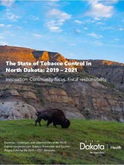 The State of Tobacco Control in North Dakota: 2019 2021