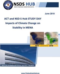 ACT and NSD-S Hub STUDY DAY Impacts of Climate Change on Stability in MENA - June 2019