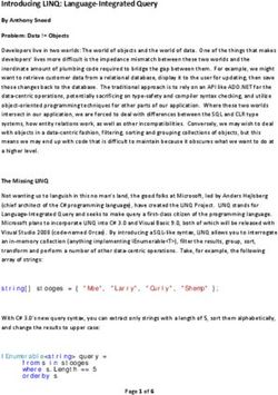 Introducing LINQ: Language Integrated Query