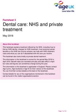 Dental care: NHS and private treatment - Factsheet 5 - Age UK