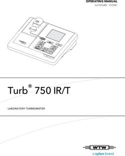 Turb 750 IR/T - OPERATING MANUAL OPERATING MANUAL - Xylem Analytics