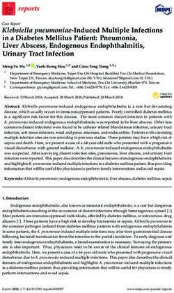 Klebsiella pneumoniae-Induced Multiple Infections in a Diabetes Mellitus Patient: Pneumonia, Liver Abscess, Endogenous Endophthalmitis, Urinary ...