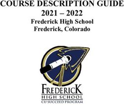 COURSE DESCRIPTION GUIDE 2021 - 2022 Frederick High School Frederick, Colorado