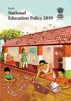 National Education Policy 2019 - Draft - NCAER